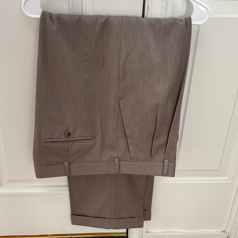 Perry Ellis Portfolio Men's Taupe Dress Pants